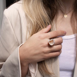 Geode Ring - Brown Lois